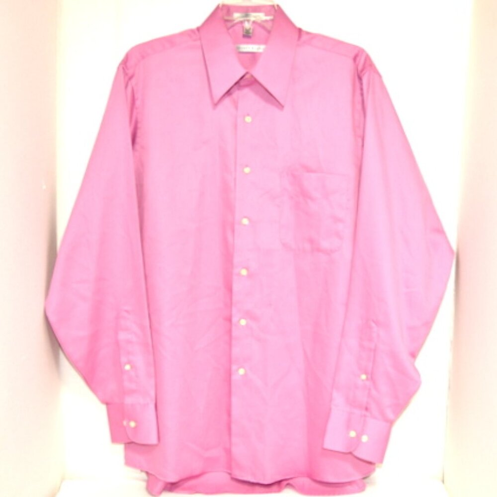 Geoffrey Beene Lavender Button-Down Long Sleeve Shirt Size: Medium 15-15.5